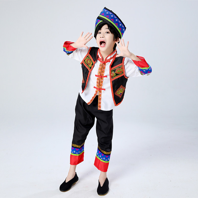 苗族男成人儿童少数民族服装演出服 mhtfyd民族服装/舞台装