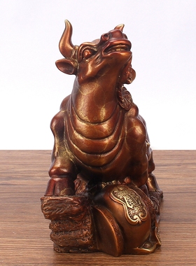 纯铜生肖拓荒牛商务开业创意装饰