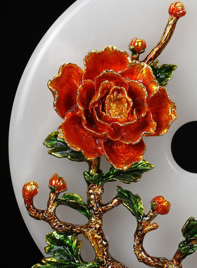 天然客厅玉石平安扣天然玉石