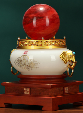 琉璃祝福新中式客厅书房