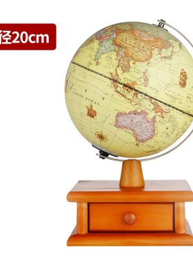 复古led灯卧室学生书房地球仪