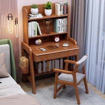 Beorange Small Family Type Desk Bookshelf Integrated Bedroom Bedside Writing Desk Brief About Home Desk Solid Wood Learning Table