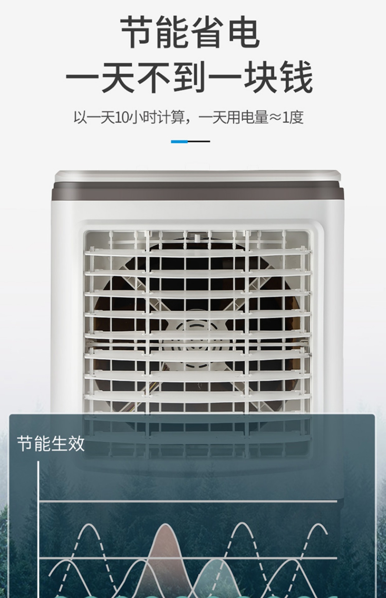 熊猫冷风机家用静音空调扇制冷气扇移动商用工业电水冷风扇水空调 - 图0