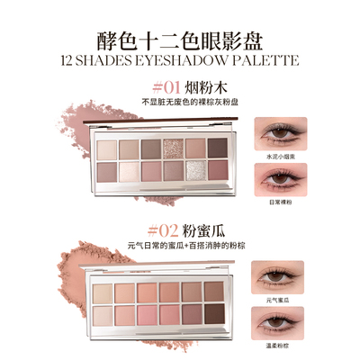 酵色十二色眼影盘综合盘