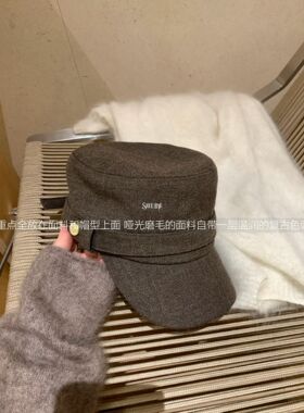 hers显脸小画家帽百搭贝雷帽