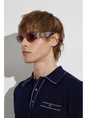 VERSACE 男士太阳镜 0VE43610552663 SS2026 紫色 Sunglasses