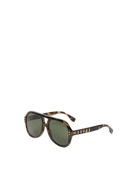 FENDI 女士眼镜 FE40232I55N AW2026 绿色 全框太阳镜