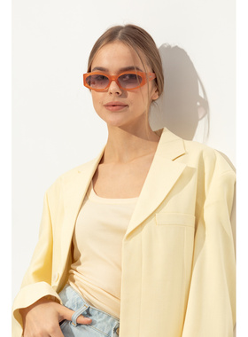 1h可退 JACQUEMUS 女士太阳镜 JAC40C10SUN CO 橙色 Sunglasses