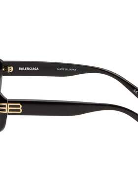 Balenciaga 巴黎世家 女士 黑色 Casino Round 太阳镜 BB0431S001