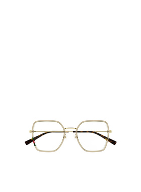 GUCCI 女士眼镜 GG1850O003 SS2025 白色 几何平光镜古驰