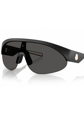 MONCLER 男士眼镜 ME8019U500687 AW2026 黑色 徽标太阳镜
