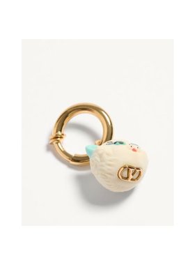 VALENTINO 男士吊坠 YJ0AL6VQYL05 CO 黄色猫 耳环配饰款