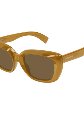 SAINT LAURENT 男士眼镜 SL857004 SS2026 棕色 全框太阳镜