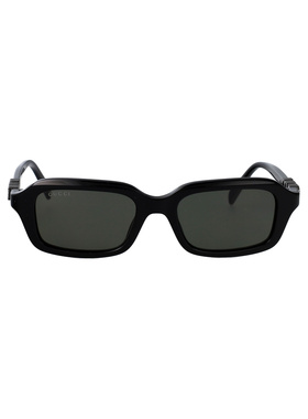 GUCCI 女士眼镜 GG2152S006 SS2026 古驰 黑色矩形框太阳镜