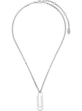 off-white 女士 Paperclip Strass 项链 OWOB146S26MET0017272Sil