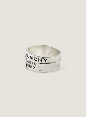 GIVENCHY 男士手链手镯 BN30ANF003723 SS2026 银色 徽标戒指