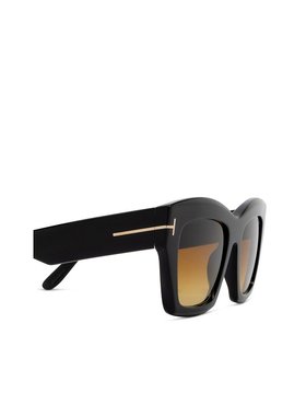 1h可退 TOM FORD 女士太阳镜 FT119101F SS2025 黑色 全框太阳镜