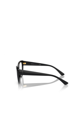 VERSACE 女士眼镜 VE3349UGB1 AW2025 黑色 撞色边框平光镜