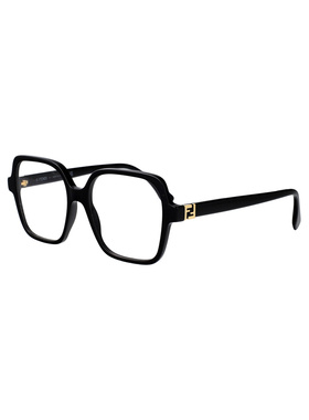 FENDI 女士眼镜 FE50144I001 SS2026 黑色 方形框平光镜