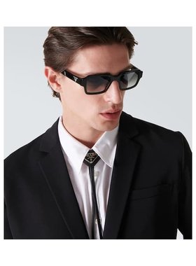 1h可退 潮奢 Prada 普拉达 男士 方框太阳眼镜 black黑色 舒适时