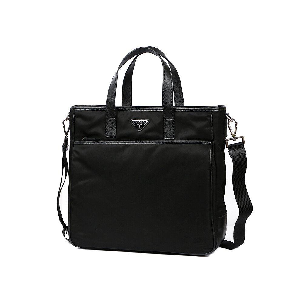 香港直邮prada尼龙黑色男士手提包 天猫国际香港直购男士包袋