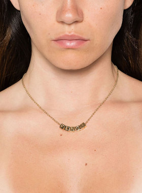FENDI 女士项链 8AL588B08F1XA5 AW2026 金色 Faces 属项链吊坠