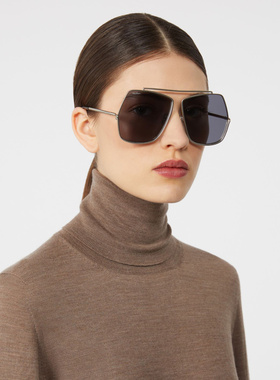 MAX MARA 女士太阳镜 2524806126003 SS2025 灰色 MAX MARA MMELS