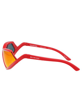 BALENCIAGA 男士太阳镜 BB0289S005 SS2024 红色 几何框太阳镜