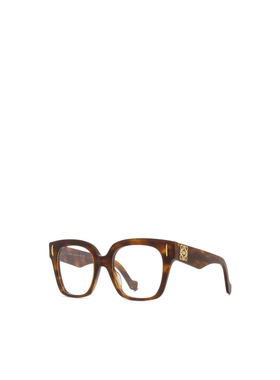 LOEWE 女士太阳镜 LW50069I052 SS2026 棕色 几何框平光镜