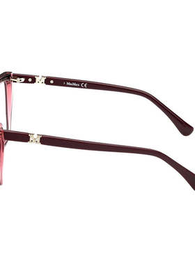 1h可退 MAX MARA 女士眼镜 MM5036066 SS2025 红色 MM5036