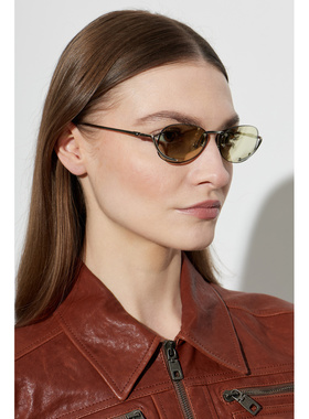 DIESEL 男士太阳镜 0DL10040111V9 SS2026 黄色 Sunglasses `0DL1