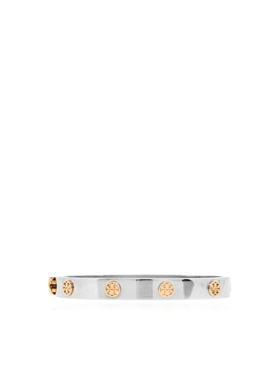 TORY BURCH 女士手链手镯 181930024 SS2026 银色 图标铰链手镯