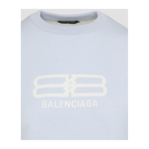 1h可退 奢淘 Balenciaga 圆领毛衣 女 850046T1760巴黎世家长袖 - 图1