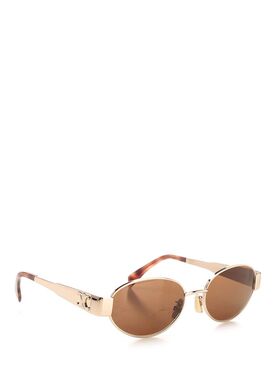 CELINE 女士眼镜 4S235CMLB35RB SS2026 绿色 徽标太阳镜