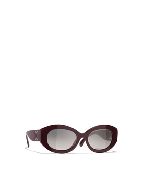 CHANEL 女士眼镜 CH55281461M3 CO 灰色 全框太阳镜