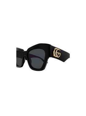 GUCCI 女士眼镜 GG1422S002 AW2023 黑色古驰 太阳镜猫眼框配饰