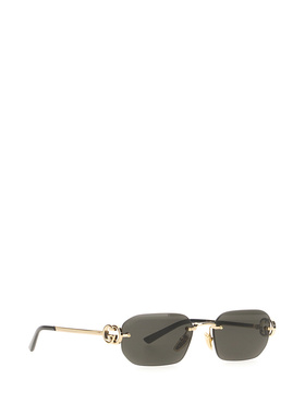 1h可退 GUCCI 女士眼镜 A000Q4I33308012 AW2026 灰色 几何框太阳