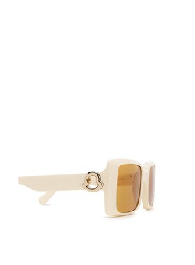 MONCLER 女士眼镜 ML024425E SS2024 白色太阳镜