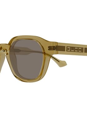 GUCCI 男士眼镜 GG1730S003 AW2025 绿色 全框太阳镜古驰