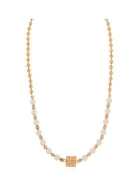 GIVENCHY 女士项链 BF00R8F03U645 SS2025 黄色 4G 金属珍珠项链
