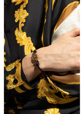 VERSACE 男士手链手镯 10196681A006371B00V CO 黑色