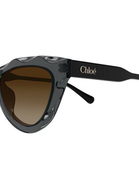 CHLOÉ 女士太阳镜 CH0294S005 CO 灰色 猫眼太阳镜