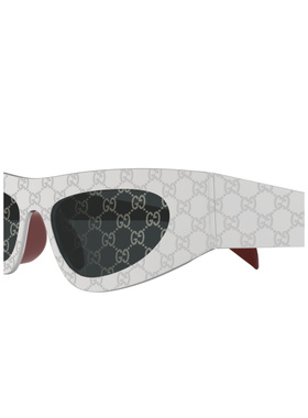 GUCCI 男士眼镜 GG1916S003 SS2025 黑色 猫眼框太阳镜古驰