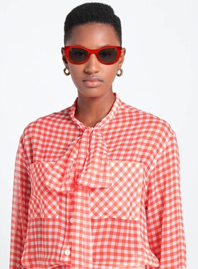 1h可退 潮奢 off-white 女士 太阳眼镜 red红色 舒适时尚