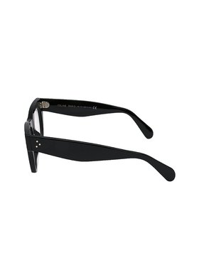 CELINE 女士太阳镜 CL5003IN001BLACK SS2023 黑色 徽标猫眼框平