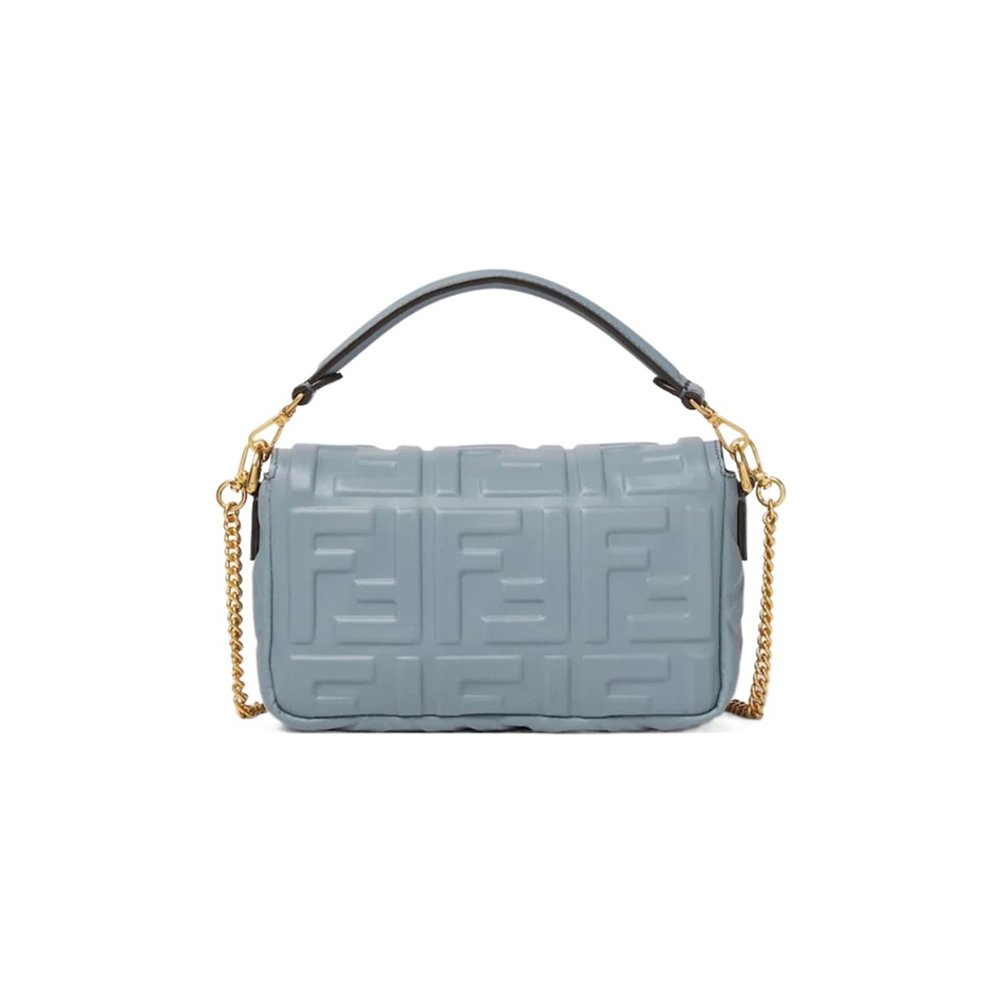 1h可退 FENDI 女士斜挎包 8BS017AT57F1UJL SS2026 灰色 Baguette - 图1