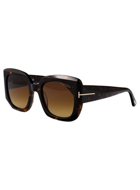 1h可退 TOM FORD 女士太阳镜 FT122052F SS2026 棕色配饰