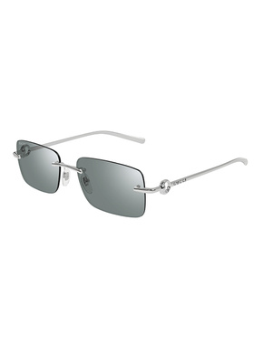 GUCCI 男士眼镜 GG1703S002 SS2026 绿色 矩形太阳镜