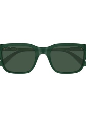 GUCCI 男士太阳镜 GG2114S004 CO 绿色 Institutional Logo 矩形