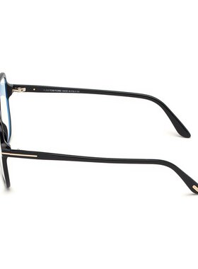 1h可退 奢淘 Tom Ford 黑色徽标平光镜 男 FT5578-B